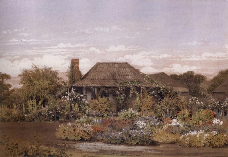 Edward La Trobe Bateman The homestead,Cape Schanck Germany oil painting art